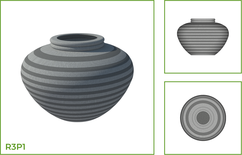 Pot Rim Shape Variations ROUND
